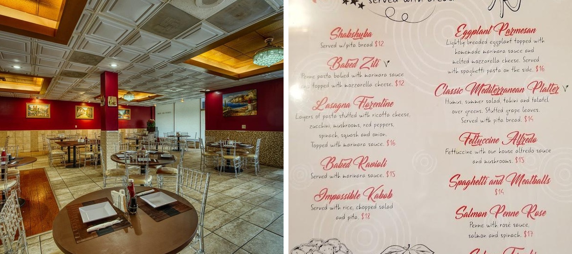 Siena's Vegetarian Pizzeria Restaurant Menu