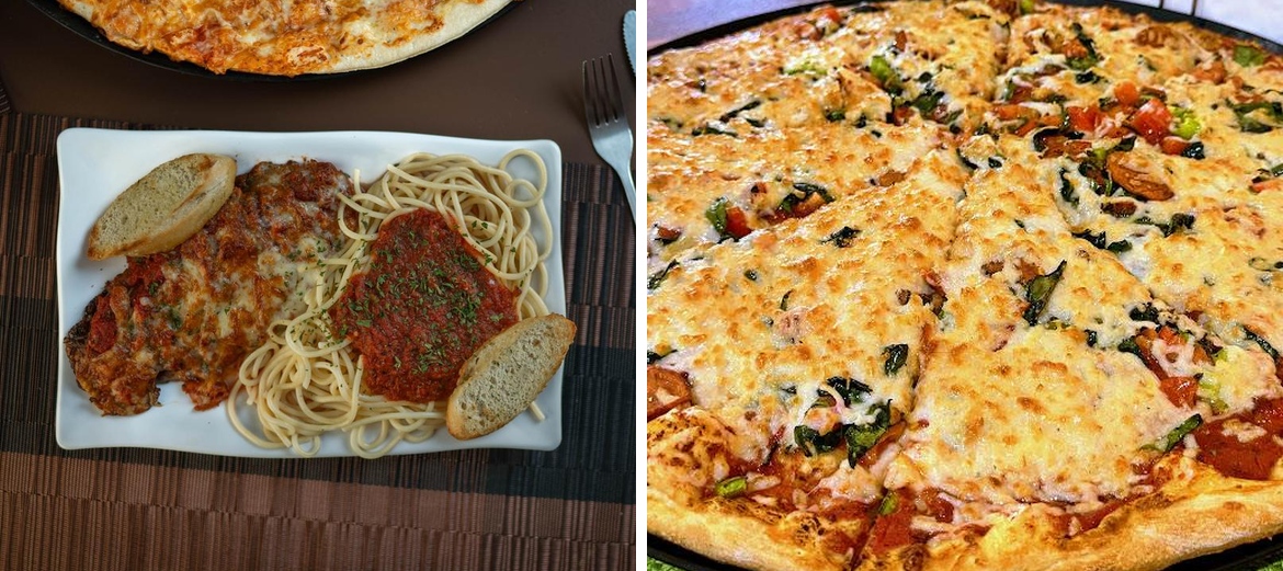 Siena's Vegetarian Pizzeria Restaurant Menu