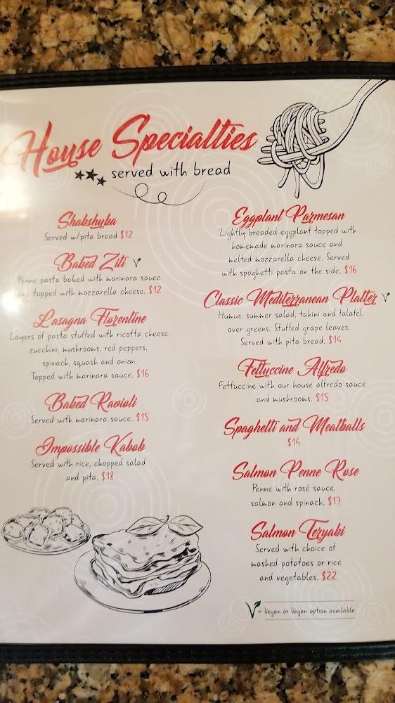 Siena's Vegetarian Pizzeria Restaurant Menu image 2